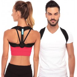 NEW Posture Corrector – Adjustable Clavicle Brace to Comfortably Improve Bad Posture for Men and Women - Posture Corrector for Women and Men Plus Kinesiology Tape and Carry Bag Included by MARAKYM