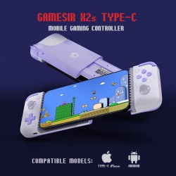 NEW GameSir X2S Type-C Mobile Gaming Controller for Android and iPhone 15 Series (USB-C), Phone Controller with Hall Effect Joysticks -Play Xbox, PlayStation, Call of Duty, Genshin Impact(GameSir X2S NEW)