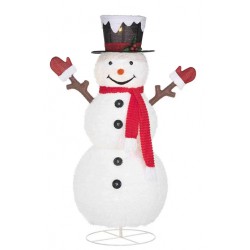 NEW Home Accents Holiday 5 ft. LED Collapsible Snowman Christmas Decoration