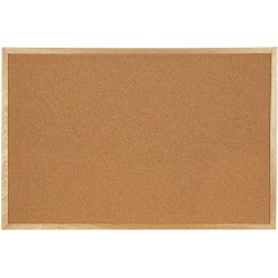 NEW Staples Economy Bulletin Board with Oak Frame - 18 x 24