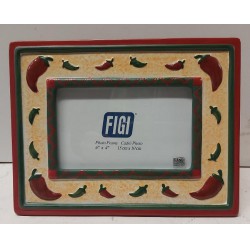 NEW 4 X 6 FIGI Southwest Ceramic Photo Frame