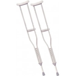 NEW Drive RTL10400 Walking Crutches w/ Underarm Pad & Handgrip-Adult