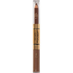 NEW Revlon Eyebrow Gel & Pencil, ColorStay Brow Fantasy 2-in-1, Longwearing with Precision Tip, 105 Brunette, 0.04 Oz/ 1.2ml