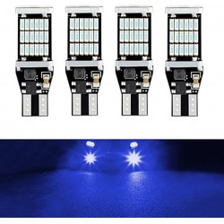 NEW - QODOLSI Pack-4 Car LED Reversing Lights, T15 4014 45SMD Super Bright LED Bulbs, Error Free LED Tail Lights Turn Lights, for Car Truck Backup Reverse Lights (White)