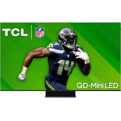 AS IS - SEE PHOTOS - SALVAGE - TCL 75-Inch QM7 QLED 4K Smart QD-Mini LED TV with Google TV (75QM751G, 2024 Model) Dolby Vision IQ, Dolby Atmos, HDR, Game Accelerator up to 240Hz, Voice Remote, Works with Alexa, Streaming Television