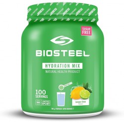 NEW EXP: MARCH/30/2025 - BioSteel Hydration Mix, Great Tasting Hydration with Zero Sugar, and No Artificial Flavours or Preservatives, Lemon Lime Flavour, 100 Servings per Tub