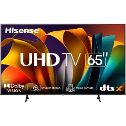 AS IS - SEE PHOTOS - SALVAGE - Hisense 65A68N - 65 inch Smart Ultra HD 4K Dolby Vision HDR10 Google TV with Bluetooth, Voice Remote (Canada Model) 2024 NEW