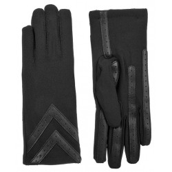 NEW - L/XL - Women's Isotoner Lined Water Repellent Heritage Chevron Spandex Gloves