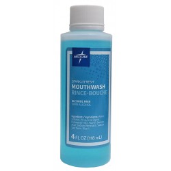 NEW EXP: 03/2025 - Medline Sparkle Fresh Alcohol Free Mouthwash, 4 Fl. Oz,