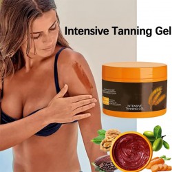 NEW OUHOE Intensive Tanning Gel, Luxury Intensive Tanning Gel, Brown Intensive Tanning Gel 150g,Accelerator Cream Brown Tanning Gel, Natural Tanning