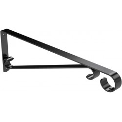 NEW National Hardware N274-621 V2656 Plant Bracket/Sign Holder in Black, 15