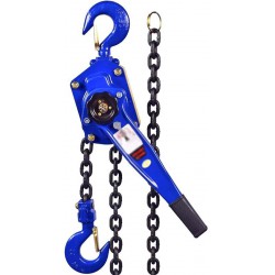 LIGHTLY USED Manual Chain Hoist 1.5t 20ft, Manual Lever Hoist with 2 Heavy Duty Hooks, Chain Hoist, Alloy Steel Ratchet Chain Hoist, for Garages