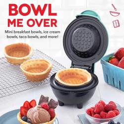 NEW Dash Mini Waffle Maker Aqua, Mini Waffle Maker Aqua