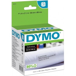 NEW DYMO LabelWriter Label Thermal, Printer Labels Address Large 1-4/10 x 3-1/2 260 Labels, 2-Carded, White (30321)