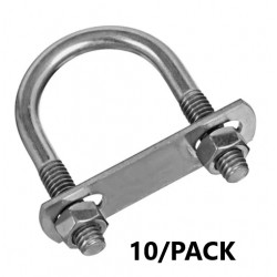 NEW 10/PACK U-BOLT, 304, 5/16 X 2 X 2-11/16