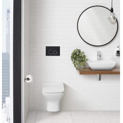 NEW Swiss Madison Well Made Forever SM-WT455 Carré Wall Hung Toilet, Glossy White
