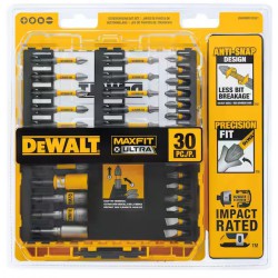 NEW DEWALT MAXFIT ULTRA 1/4 in. Hex Steel Screwdriving Bit Set (30-Piece) DWAUMF30SET