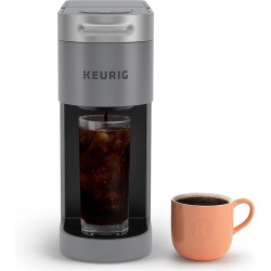 LIGHTLY USED (READ NOTES) Keurig K-Slim + ICED Single Serve Coffee Maker, Brews 8 to 12oz. Cups, Gray