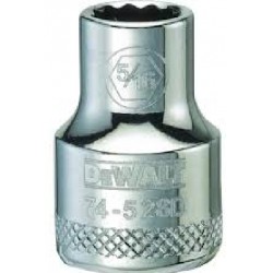 NEW DeWalt DWMT74528OSP Hand Socket, 5/16 Inch Socket, 3/8 Inch Drive, 12-Point, Vanadium Steel, Polished Chrome