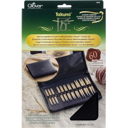 NEW Clover 3683 Interchangeable Circular Knitting Needles Takumi Combo Set