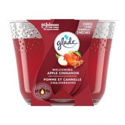 new GLADE Apple Cinnamon Scented Three Wick Candle