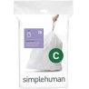 NEW simplehuman code C custom fit liners, 1 refill pack (20 liners), 10-12L / 2.6-3.2Gal, white
