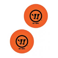 NEW 2 PACK - Warrior Street Hockey Balls - Soft - Orange, Low Bounce Tech, 50G EACH