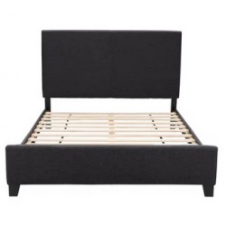 NEW FULL UPHOLSTERED BLACK BED FRAME