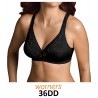 NEW WOMENS 36DD Warner's  Boxed Underwire Simplex Bra, Black