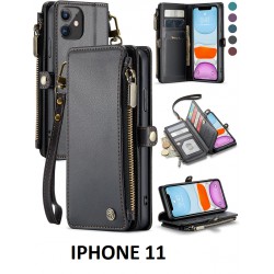 NEW Defencase for iPhone 11 Case, RFID Blocking iPhone 11 Wallet Case, BLACK