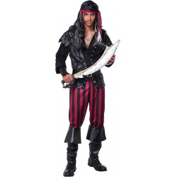 NEW MENS MEDIUM CALIFORNIA COSTUMES Ruthless Rogue Pirate Costume