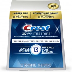 NEW Crest 3D White Whitestrips Professional Effects Teeth Whitening Kit, 22 Treatments, 13 Levels Whiter