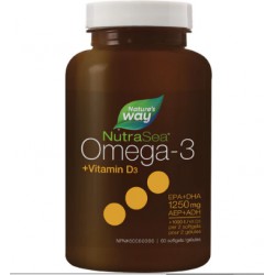 new exp: 10/2025 - 60 SOFTGELS NutraSea+D™ Omega-3 Liquid Gels, Fresh Mint / 60 softgels