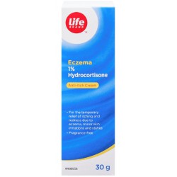 NEW EXP 09/2026 Life Brand Eczema 1% Hydrocortisone Anti-Itch Cream 30 g