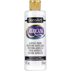 NEW DecoArt DAO1-9 DA01-9 Americana Acrylics, 8-Ounce, Snow, Titanium White