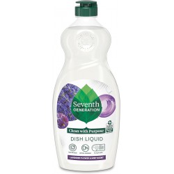 NEW Seventh Generation Liquid Dish Soap, Lavender Flower & Mint Scent, 561ML