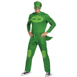 NEW SIZE L/XL (42-46) PJ Masks Adult Gekko Classic Costume