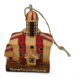 NEW NEWFOUNDLAND Wooden Lighthouse Ornament