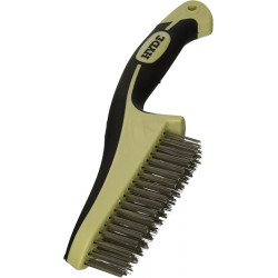 NEW Hyde - 181348 HYDE 46842 Stainless Steel Wire Brush with narrow profile, 11-inch, MAXXGRIP PRO