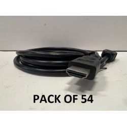 LOT OF 54 - 6 FOOT HDMI CABLES