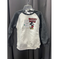 NEW CHILD SIZE 4-5 YEARS ZARA BABY DISNEY GREY & WHITE SWEATSHIRT