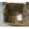 NEW Kouboo 1060143 Kobo Square Rattan Decorative Storage Basket and Planter, Large Size, Gray