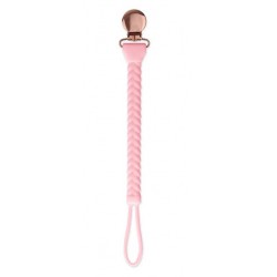 NEW Itzy Ritzy Sweetie Strap-Braided Pacifier Clip, PINK