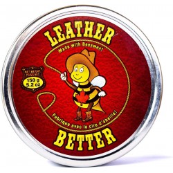 NEW Leather Better Conditioner for furniture - Leather Cleaner and Conditioner for Leather Couches, Boots and Shoes, Purses, Saddles and Tack, Jackets, and Car Seats/Leather Softener (150 Grams)