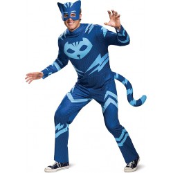 NEW MENS L/XL (42-46) Disguise Catboy Classic Adult Costume Adult Costume, Blue