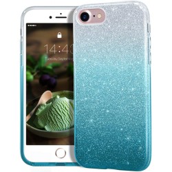 NEW MATEPROX iPhone Se 2022 case,iPhone SE 2020 case,iPhone 8 case,iPhone 7 Glitter Bling Sparkle Cute Girls Women Protective Case for 4.7 iPhone 7/8/SE (Gradient Green)