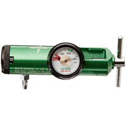 NEW Medline HCS8725M Mini Oxygen Regulator, Latex Free, 0-25 Liters per Minute, 870 CGA Connection, Brass Sleeve