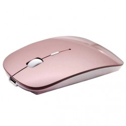 NEW Wireless Mouse with Bluetooth Silent, Slim Computer Mouse with Rechargeable for Windows Notebook,Mac Laptop ROSE GOLD