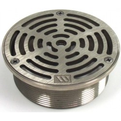 NEW 4″ Nickel Bronze Round Floor Drain Strainer