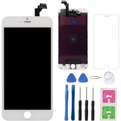 NEW IPhone 6/6 Plus LCD Screen Replacement Screen Touch, LCD Display Digitizer Assembly Touch Screen and Frame, Repair Tool Kit , WHITE